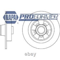 2x Brake Discs Solid For Renault Clio MK3 2.0 16V Sport NAPA Proformer Rear