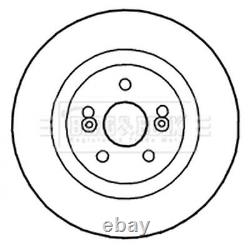 2x Brake Discs Vented For Renault Clio MK3 2.0 16V Sport Borg & Beck Front