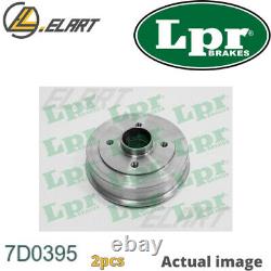 2x Brake Drum For Renault Dacia Twingo I C06 C3g 700 C3g 702 D7f 700 D7f 701 Lpr