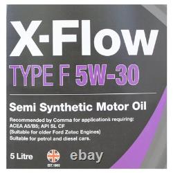 2x Comma X-Flow Type F 5w-30 5w30 Semi Synthetic Car Engine Oil 5 Litres 5L New