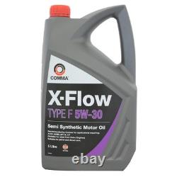 2x Comma X-Flow Type F 5w-30 5w30 Semi Synthetic Car Engine Oil 5 Litres 5L New