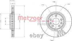 2x METZGER 6110002 brake disc for RENAULT