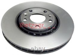 2x METZGER 6110002 brake disc for RENAULT