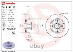 2x New Brake Disc For Renault Clio III Br0 1 Cr0 1 D4f 764 D4f 740 D4f 706