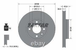 2x New Brake Disc For Renault Dacia Lada Mercedes Benz K7m 750 K4m 830 Textar