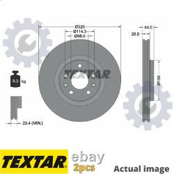 2x New Brake Disc For Renault Megane III Grandtour Kz0 1 F4r 874 R9m 409 Textar