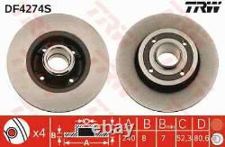 2x New Brake Disc For Renault Nissan Megane II Bm0 1 Cm0 1 K9k 728 K9k 729 Trw