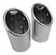 2x Premium Stainless Tail Pipes Exhaust Original Quality 3 5/8-3 7/8in Many