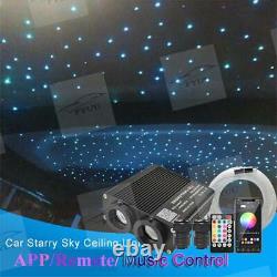 32W Dual Head Fiber Optic Star ceiling lights 400Pcs Mixed Fiber Optic BT APP