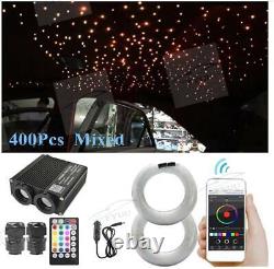 32W Dual Head Fiber Optic Star ceiling lights 400Pcs Mixed Fiber Optic BT APP