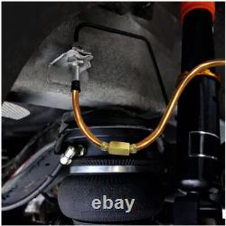 3x 25Ft Coil Roll Iron Plating Copper Brake Line Tubing Kit with48 Fittings 1/4OD