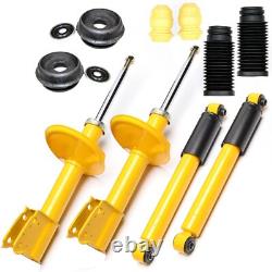 4 TA Technix Sport Shock Absorbers Front Rear + Dome Bearings Dust Caps Renault Clio 1