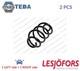 4272927 Coil Spring Pair Set Lesjöfors 2pcs For Renault Clio III