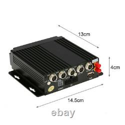 4G Wirless GPS 4CH PLA NTSC Car Realtime Video Recorder Remote&4HD 580TVL Camera