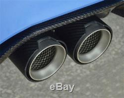 4Pc Carbon Fiber Exhaust Pipe Trim Tip For BMW M Performance exhaust pipe M2 F87