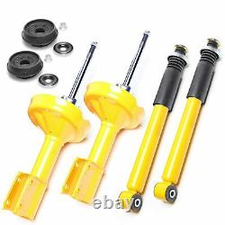 4X SPORTS SHOCK ABSORBER GAS PRESSURE FRONT REAR + Bearings VA-Renault Clio 2 58MM