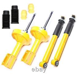 4X Sport Gas Shock Absorber VA Ha + Dust Caps For Renault Clio 2