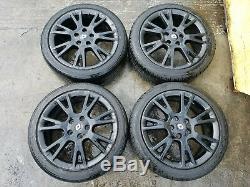 4x MK3 RENAULT CLIO SPORT RS 17 7.5J 5-STUD BLACK ALLOY WHEELS TYRES 215/45/17