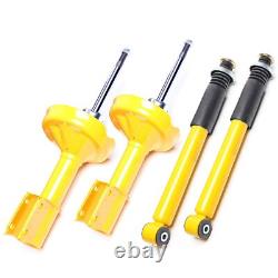 4x Sport Shock Absorbers Gas Pressure Front Rear for Renault Clio 2 -58mm