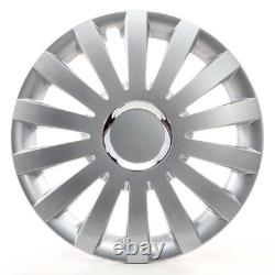 4x Wheel Trims 13 Inch Hub Caps Covers Sail Plus silber for Citroen Ford Lanci