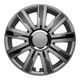 4x Wheel Trims 14 Inch Hub Caps Covers Mirage 5 grey/black for Citroen Ford La