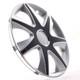 4x Wheel Trims 14 Inch Hub Caps Covers Run IV silber / schwarz for Citroen For