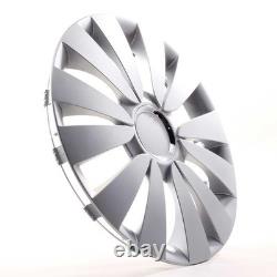 4x Wheel Trims 15 Inch Hub Caps Covers Sky silber for Citroen Ford Lancia MINI