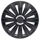 4x Wheel Trims 15 Inch Hub Caps Covers Sunset double black black for Citroen F