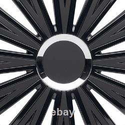 4x Wheel Trims 15 Inch Hub Caps Covers Sunset double black black for Citroen F