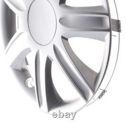 4x Wheel Trims 16 Inch Hub Caps Covers Rubin silber for Citroen Ford Lancia MI