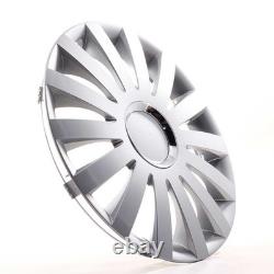 4x Wheel Trims 16 Inch Hub Caps Covers Sail Plus silber for Citroen Ford Lanci