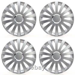 4x Wheel Trims 16 Inch Hub Caps Covers Sail Plus silber for Citroen Ford Lanci