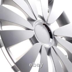 4x Wheel Trims 16 Inch Hub Caps Covers Sky silber for Citroen Ford Lancia MINI
