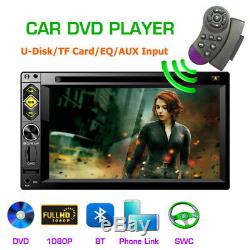 6.2 Car player 2Din Car DVD Radio Mirror Link Autoradio Stereo USB/TF/Bluetooth