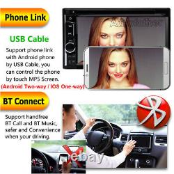6.2 Inch Double DIN In dash Car Stereo Radio DVD CD LCD Player Bluetooth +Camera