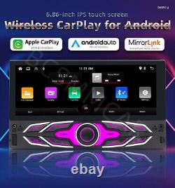 6.86 Android 13 Car Stereo GPS Navigation FM Radio Player Unit CarPlay 2DIN