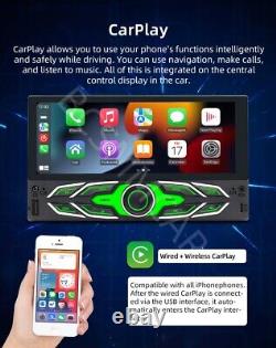 6.86 Android 13 Car Stereo GPS Navigation FM Radio Player Unit CarPlay 2DIN