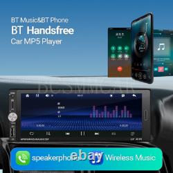 6.9in Single 1 Din Car Radio Stereo For Apple Carplay Android Auto BT FM 2+32G