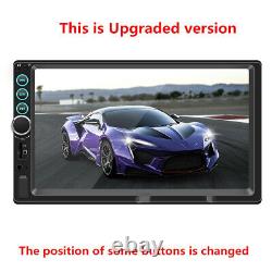 7 2DIN HD Car Stereo Radio MP5 Player Bluetooth USB TF AUX +8LED Dynamic Camera