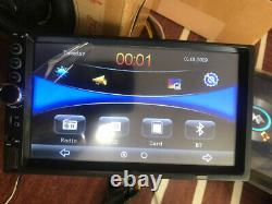 7 2DIN HD Car Stereo Radio MP5 Player Bluetooth USB TF AUX +8LED Dynamic Camera