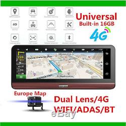 7.84'' Car IPS Touch Screen Dual DVR Dash Cam Recorder GPS Navigation Vedio MP3