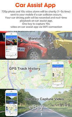 7.84'' Car IPS Touch Screen Dual DVR Dash Cam Recorder GPS Navigation Vedio MP3