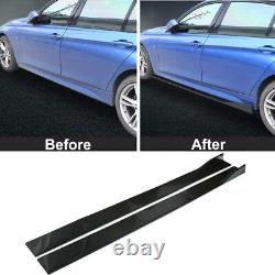 78.7 Universal Car Side Skirt Extension Rocker Panel Splitter Protector Lip UK