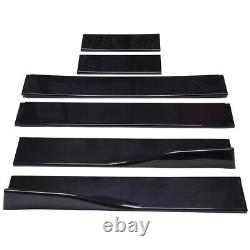 78.7 Universal Car Side Skirt Extension Rocker Panel Splitter Protector Lip UK