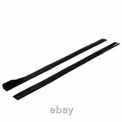 78.7 Universal Car Side Skirt Extension Rocker Panel Splitter Protector Lip UK