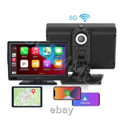 7IN Touch Screen Dash Cam GPS Car DVR Video Recorder For CarPlay Android Auto