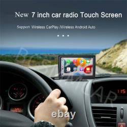7IN Touch Screen Dash Cam GPS Car DVR Video Recorder For CarPlay Android Auto