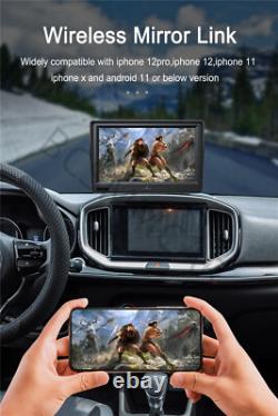 7IN Touch Screen Dash Cam GPS Car DVR Video Recorder For CarPlay Android Auto