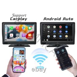 7IN Touch Screen Dash Cam GPS Car DVR Video Recorder For CarPlay Android Auto