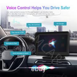 7IN Touch Screen Dash Cam GPS Car DVR Video Recorder For CarPlay Android Auto